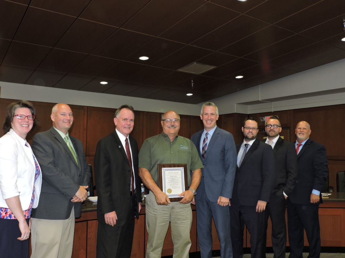 Wheeling Public Works Director Rusty Jebbia Honored for 40 Years of